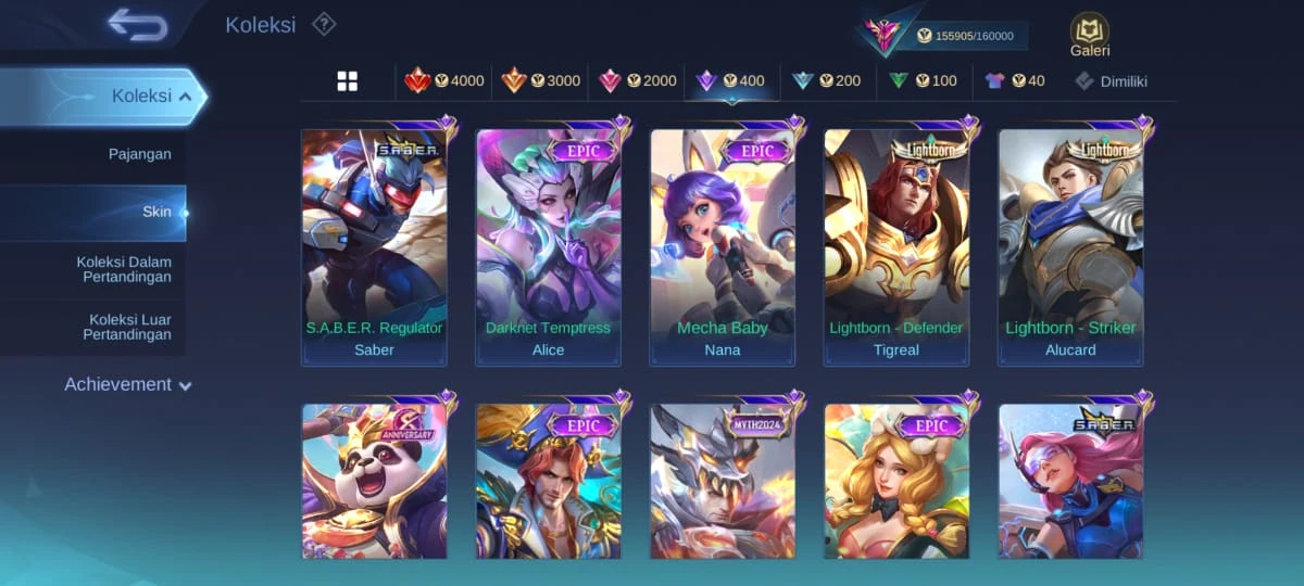 ACCOUNT MOBILE LEGEND